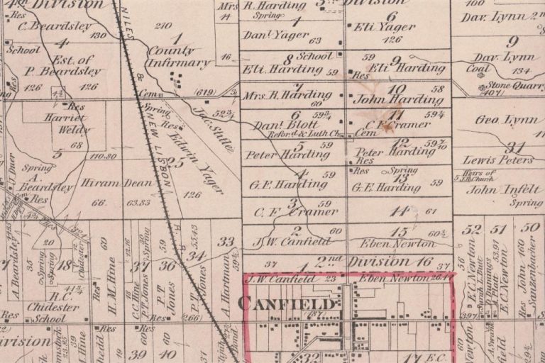 1874 Mahoning County Atlas 1 768x512
