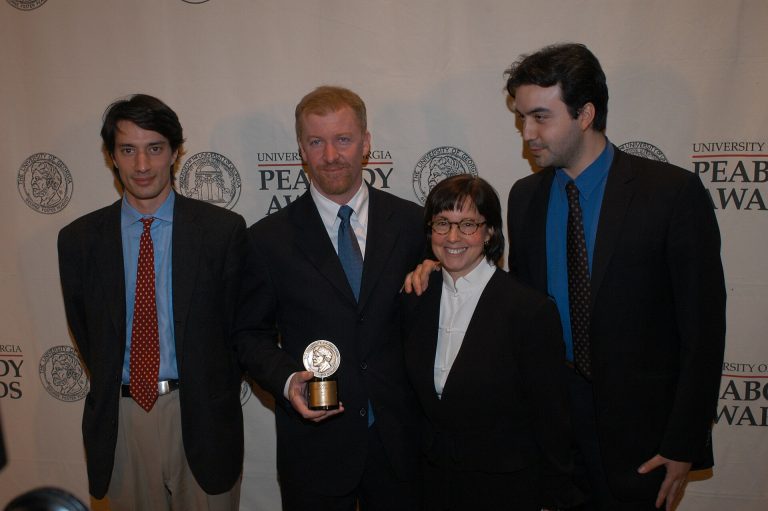Gedeon Naudet James Hanlon Susan Zirinsky and Jules Naudet May 2003 4 768x511